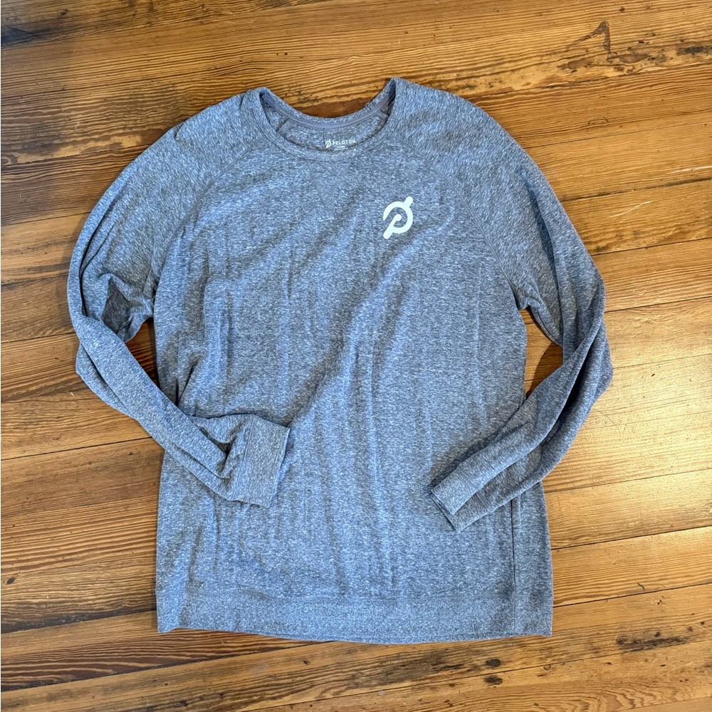 Peloton Gray Crewneck Sweater with Relaxed Fit